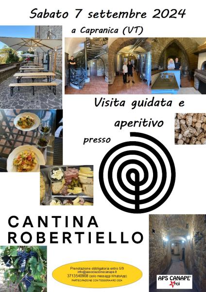 Visita guidata e aperitivo alla Cantina Robertiello 🍷