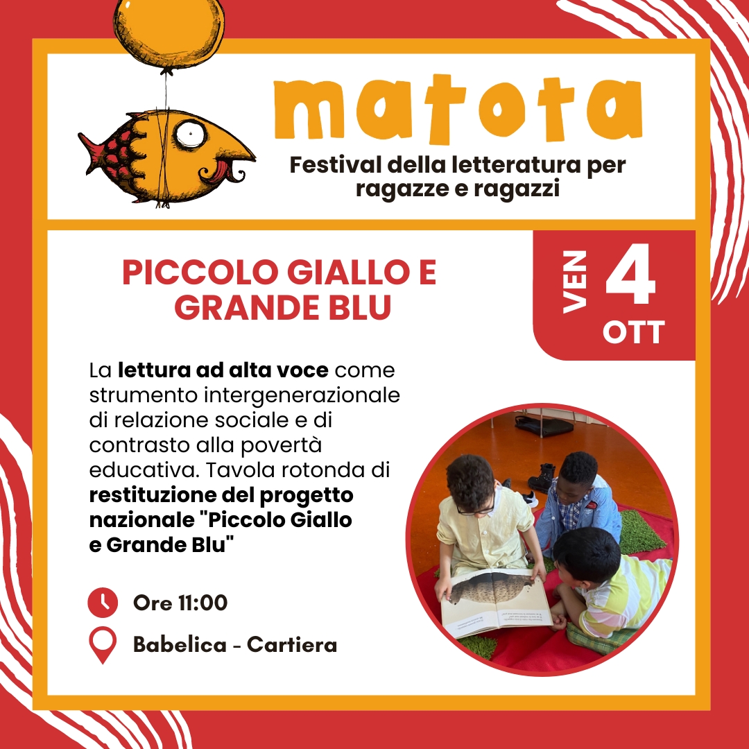 Piccolo giallo, grande blu: evento di restituzione