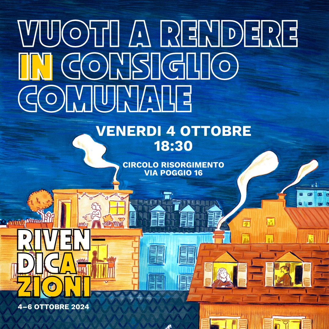 VUOTI A RENDERE in Consiglio Comunale 