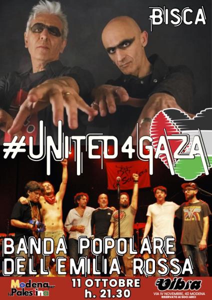 BISCA + BANDA POPOLARE DELL'EMILIA ROSSA "United 4 Gaza"