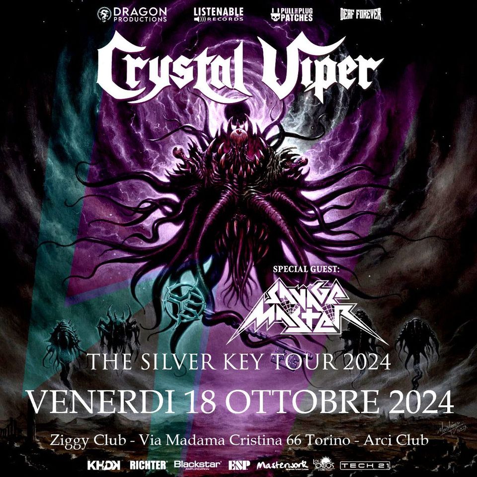 CRYSTAL VIPER / SAVAGE MASTER - The Silver Key Tour 2024