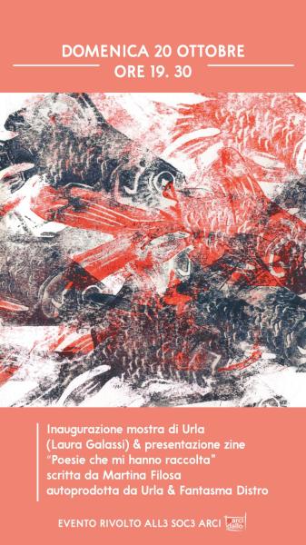 Inaugurazione mostra di Urla  "Poesie che mi hanno raccolta" di Laura Galassi