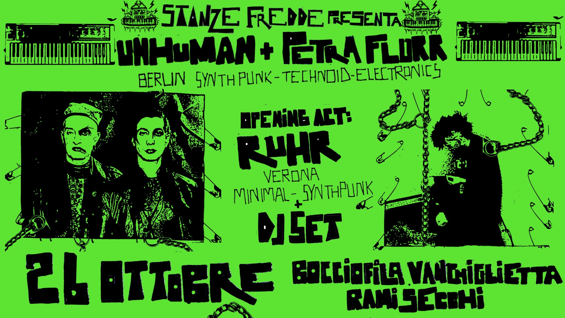 Unhuman + Petra Flurr - Ruhr + Dj set Stanze Fredde