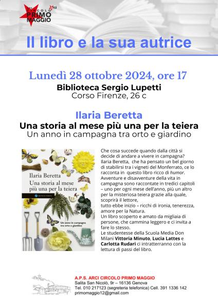 Il libro e la sua autrice: Una storia al mese più uno per la teiera, di Ilaria Beretta