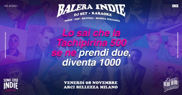 BALERA INDIE | DJ SET + KARAOKE