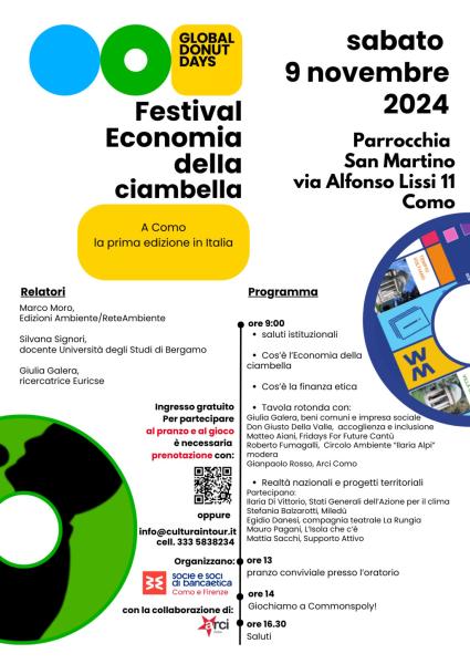 9 novembre/ Rebbio/ Economia della ciambella