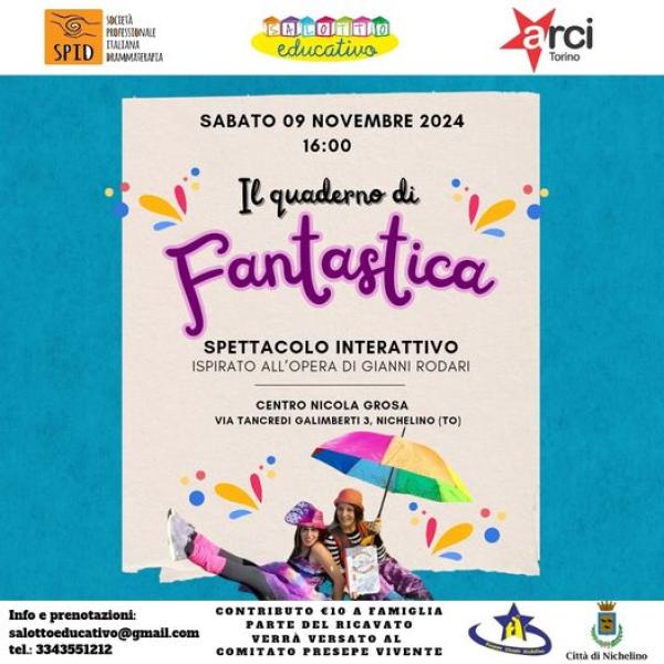 Il Quaderno di Fantastica - spettacolo interattivo ispirato all'opera di Gianni Rodari