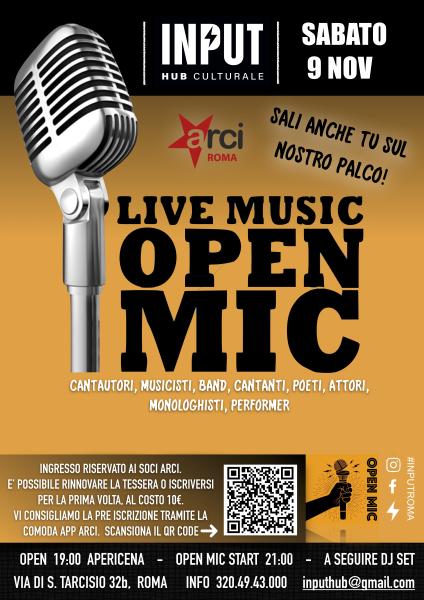 LIVE MUSIC OPEN MIC