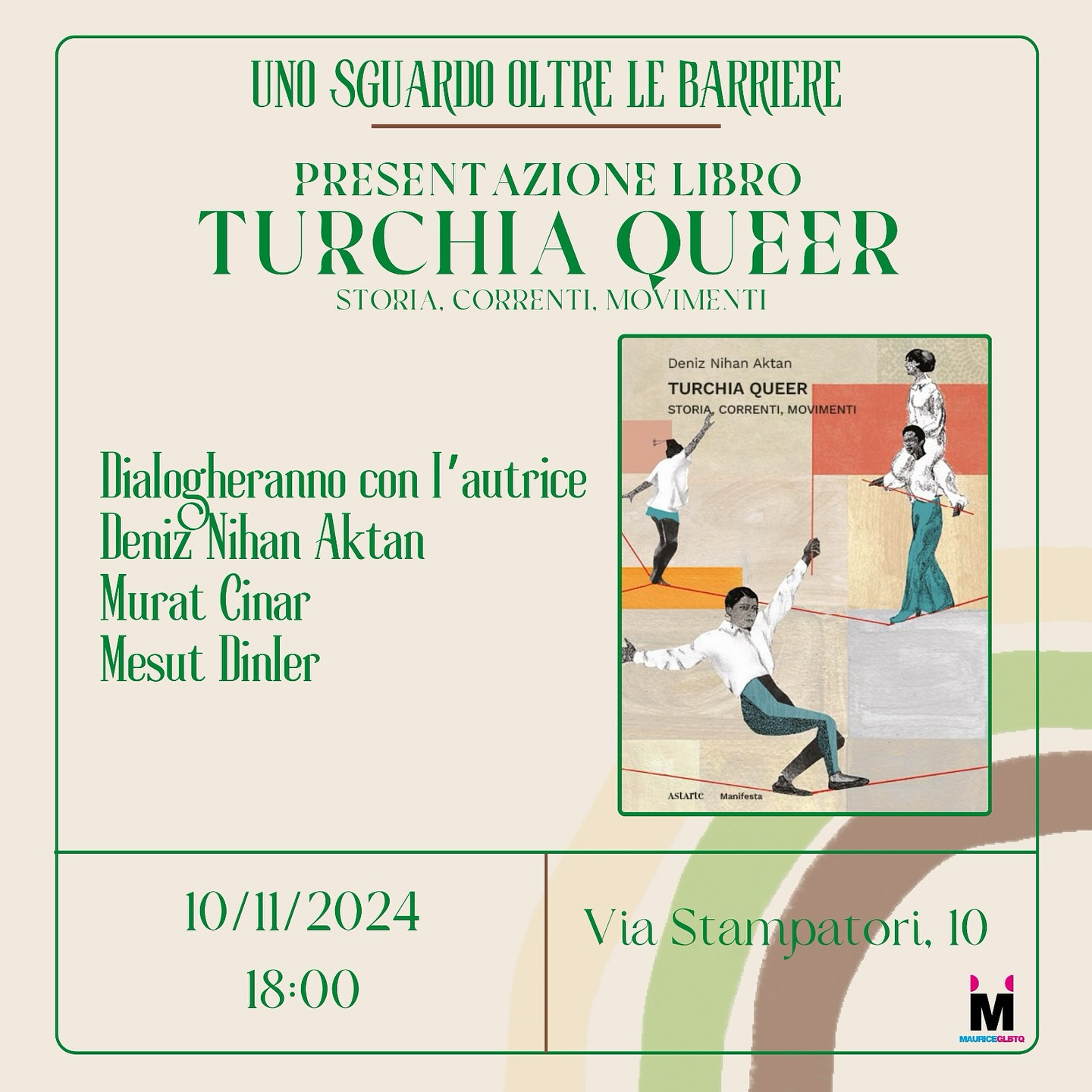 Uno sguardo oltre le barriere: Presentazione del libro “Turchia queer – storia, correnti, movimenti” di Deniz Nihan Aktan