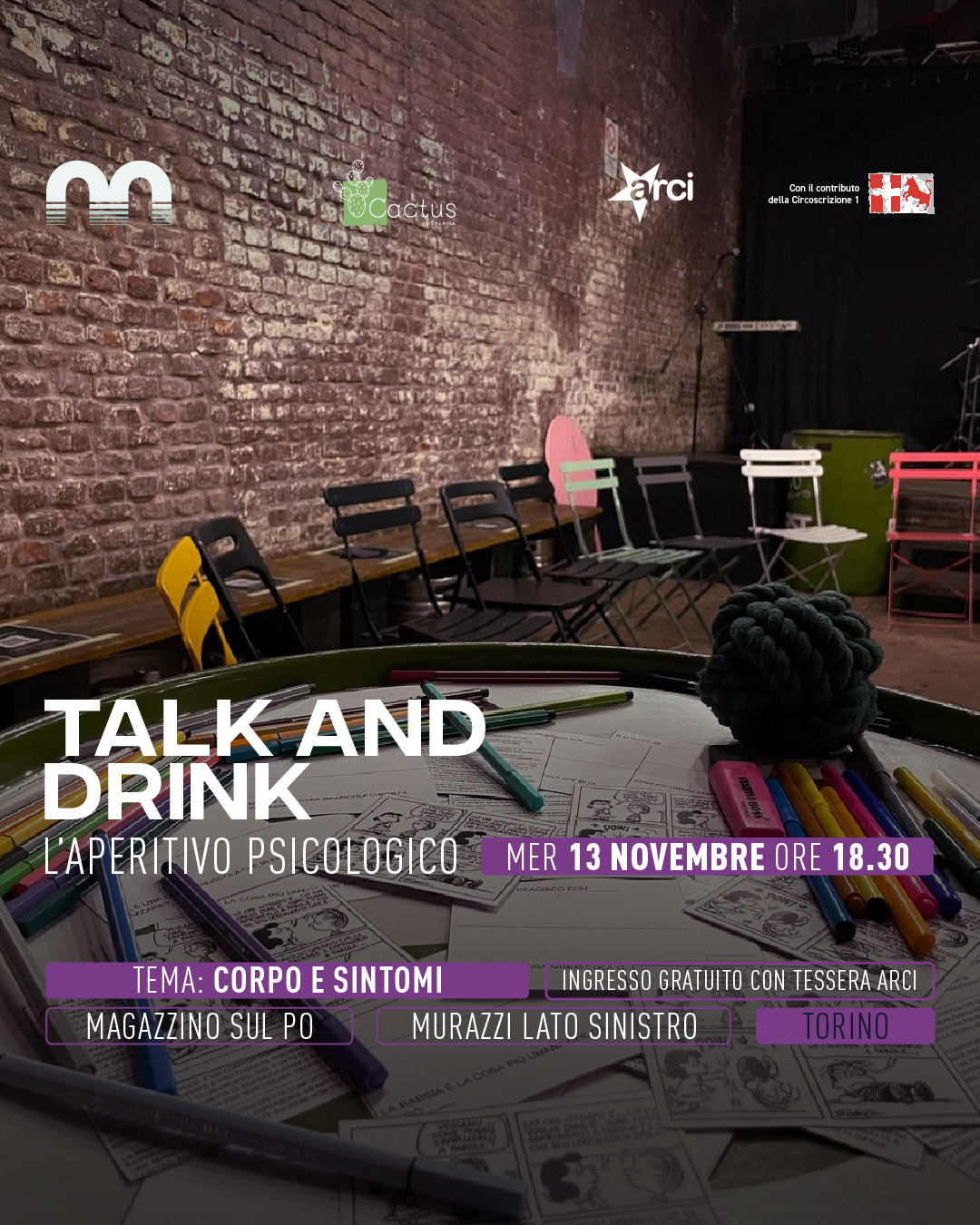 TALK&DRINK – l’aperitivo psicologico