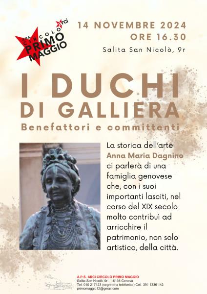 I giovedì dell'arte: Incontro con Anna Maria Dagnino e i Duchi di Galliera