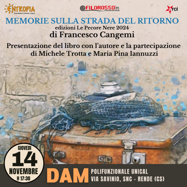 Presentazione del libro "Memorie sulla strada del ritorno" con l'autore Francesco Cangemi