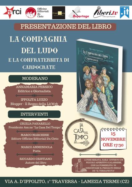 Presentazione del Libro “La Compagnia Del Lupo”