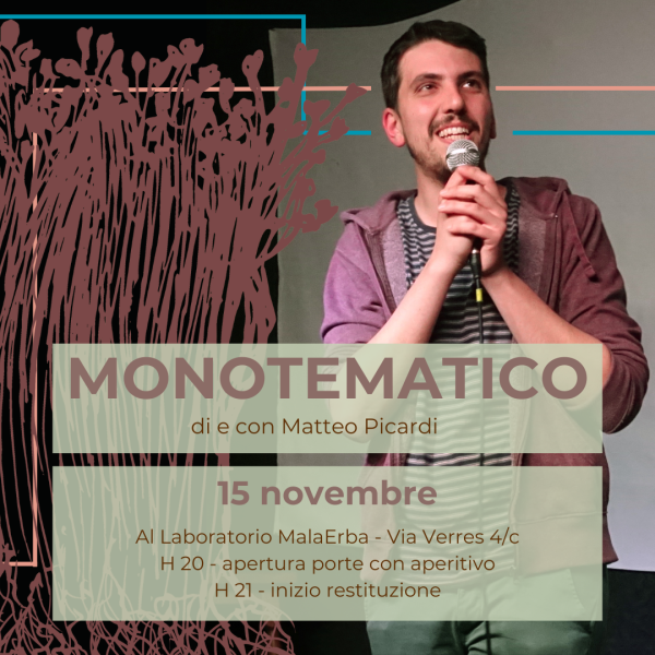 Spettacolo di stand-up comedy: MONOTEMATICO di e con Marco Duse