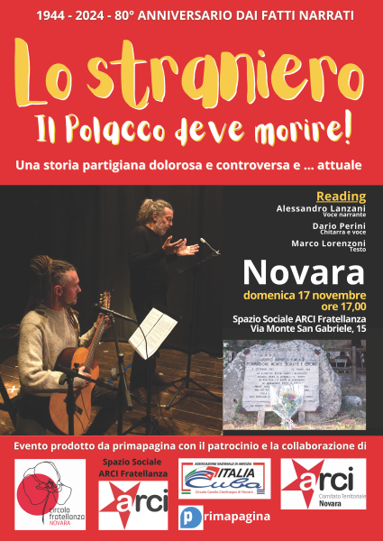 Lo straniero. Il polacco deve morire | Reading per voce narrante e chitarra