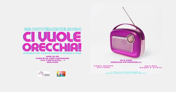 CI VUOLE ORECCHIA! di e con Miriam Petruzzelli