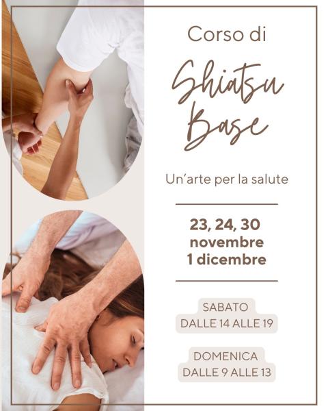 CORSO SHIATSU BASE - Un’arte per la salute