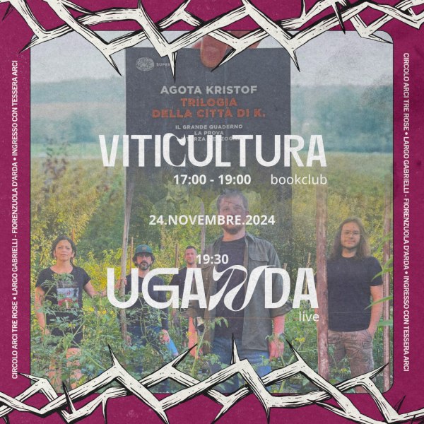 VITICULTURA bookclub + UGANDA live