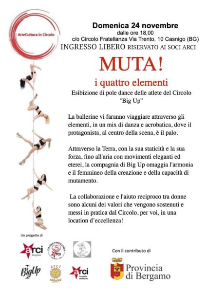 Esibizione di pole dance ✨ MUTA! I Quattro Elementi ✨