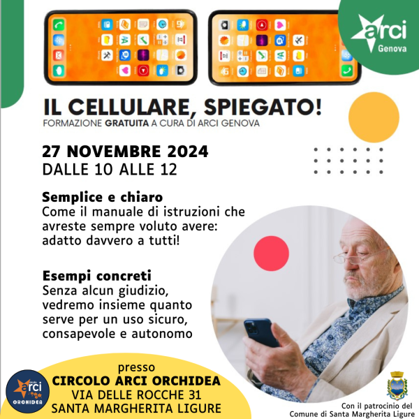 Il cellulare, spiegato - Formazione gratuita a cura di Arci Genova