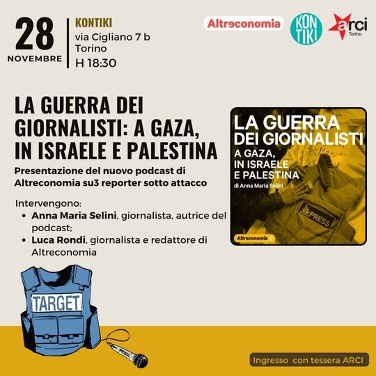 LA GUERRA DEI GIORNALISTI: PRESENTAZIONE DEL PODCAST DI ANNA MARIA SELINI