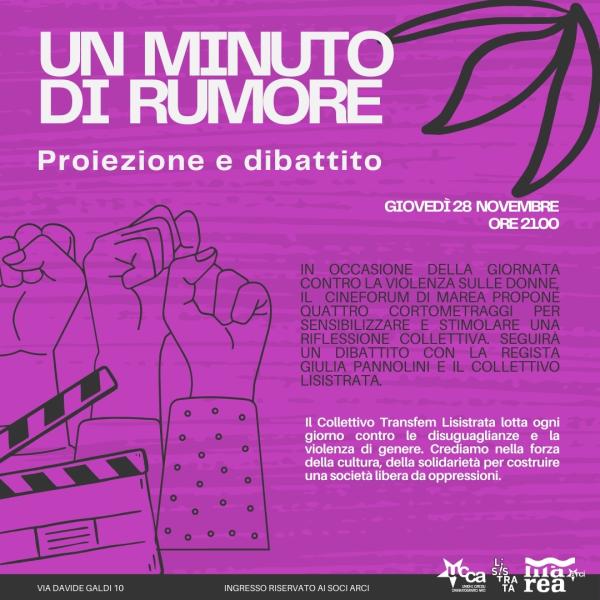 UN MINUTO DI RUMORE: proiezione e dibattito