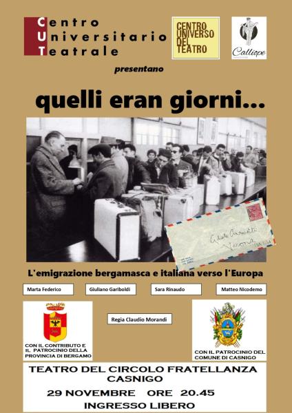 "Quelli eran giorni..."