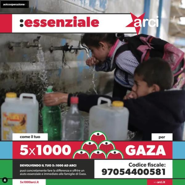 IL TUO 5X1000 PER GAZA