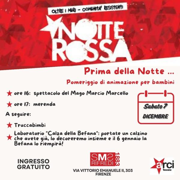 Prima della Notte Rossa ... pomeriggio di animazione per bambini