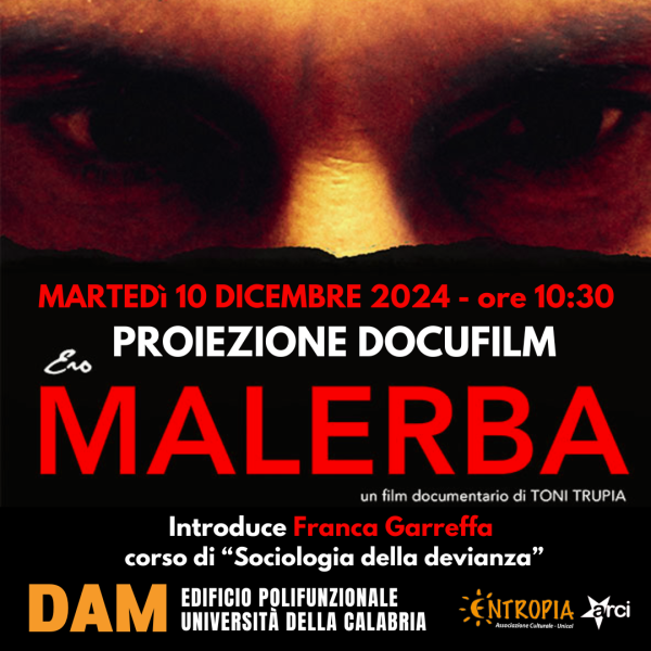 Proiezione docufilm Ero Malerba del regista Toni Trupia
