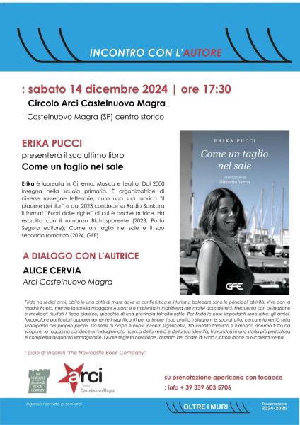 Come un taglio nel sale : Incontro con l'autrice: Erika Pucci