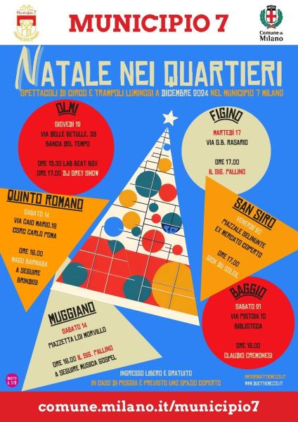 NATALE 2024 NEI QUARTIERI DEL MUNICIPIO 7  - Figino